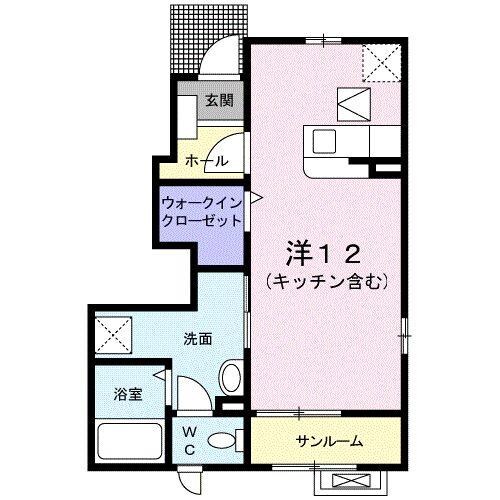 アン　ディマンシェ　Ｃの物件間取画像