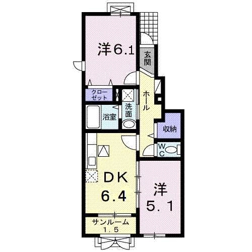 ウインベル大山IIの物件間取画像