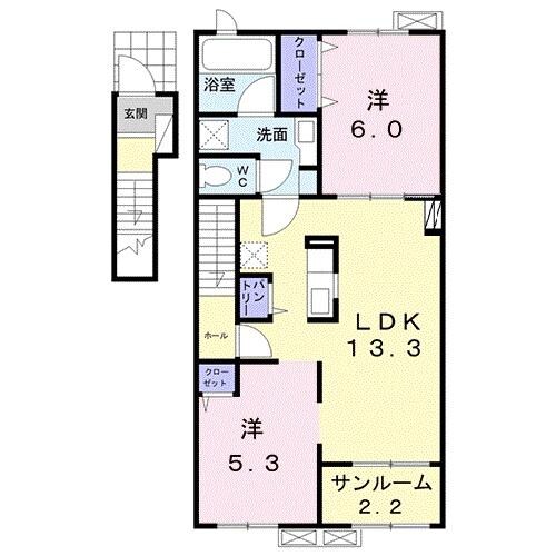 ラパン町村　Iの物件間取画像