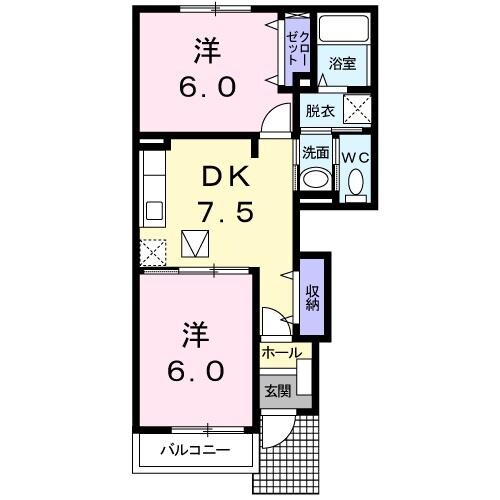 ゼファーIIの物件間取画像