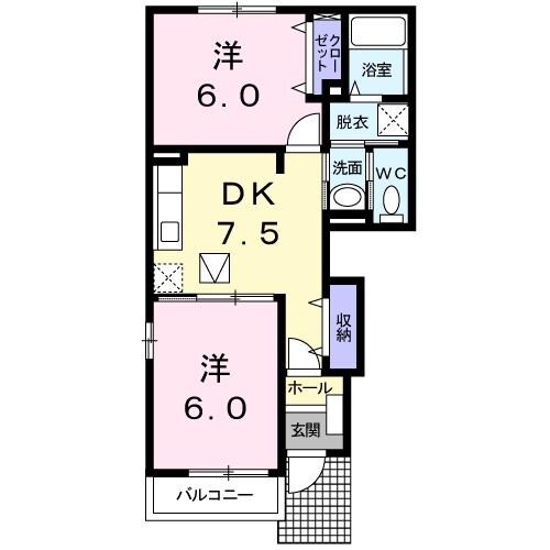 クラシオン　ヴェールIIの物件間取画像