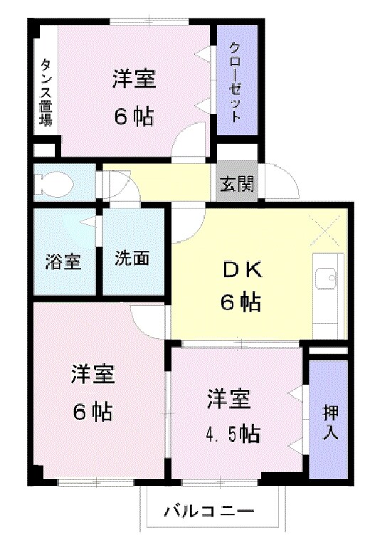 ヴィル・ブランシェの物件間取画像