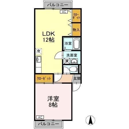 MEGUハイツの物件間取画像