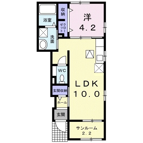 エトワール八尾IVの物件間取画像