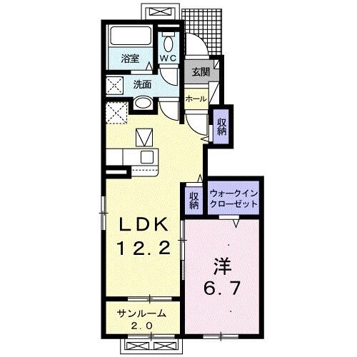 アンサンブル・デュオ　Ａの物件間取画像