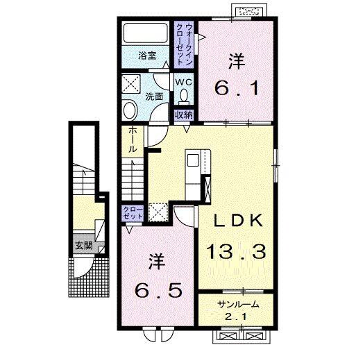ヘリオス　ガーデンＢの物件間取画像