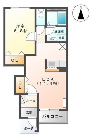 コーポ・シュウの物件間取画像