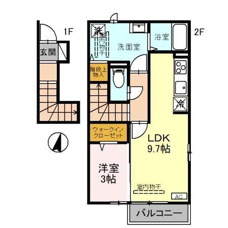 エルミタージュIIの物件間取画像