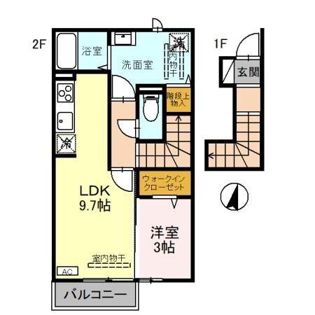 エルミタージュIIの物件間取画像