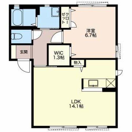 MAST TOWN FUCHU　A棟の物件間取画像