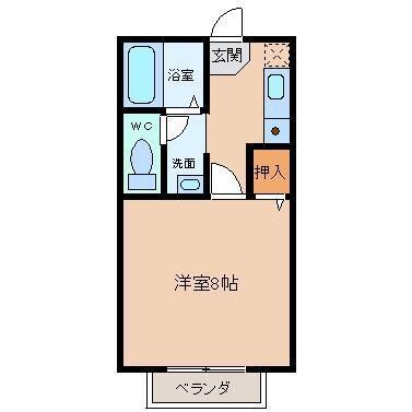 ベルビラ大日の物件間取画像