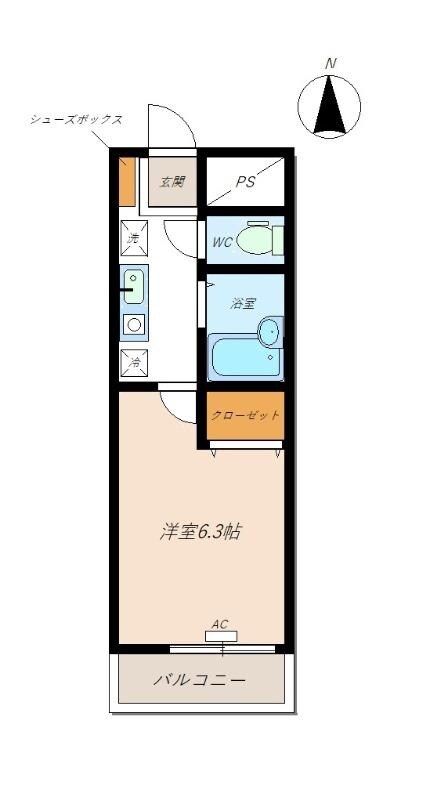 メゾン安野屋の物件間取画像