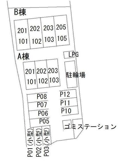 フルーリー中撫川Ｂ棟の物件内観写真