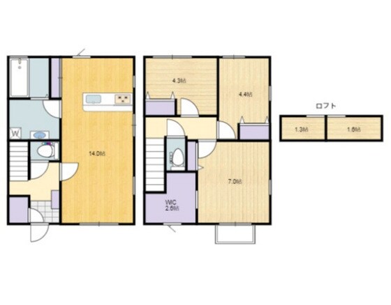 フルール伊島の物件間取画像