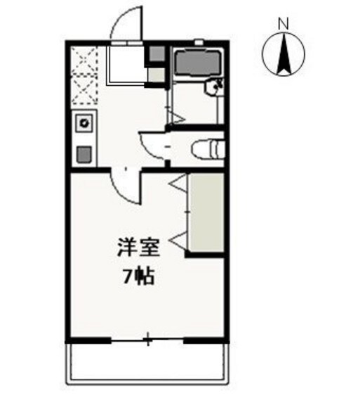 ピアチェーレ Bの物件間取画像