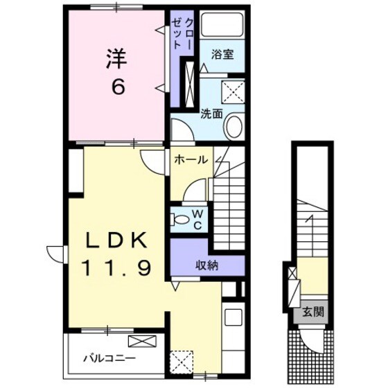 モトーレⅠの物件間取画像