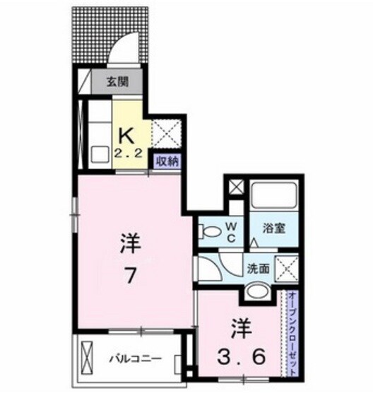 パーシモンの物件間取画像