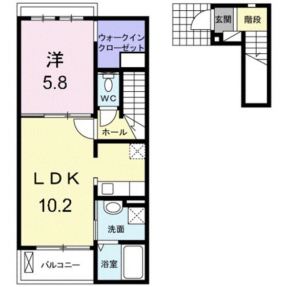 ダイヤモンド・ロジェの物件間取画像