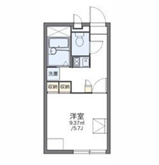 レオパレスリベルタの物件間取画像