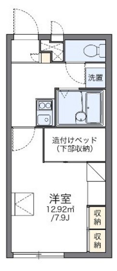 レオパレスアークハイツⅡの物件間取画像