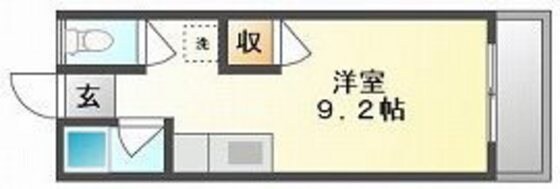 法界院駅 徒歩8分 2階の物件間取画像