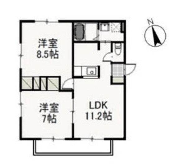 ティエラAの物件間取画像