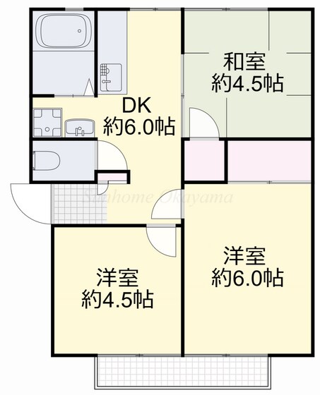パナコーポAの物件間取画像