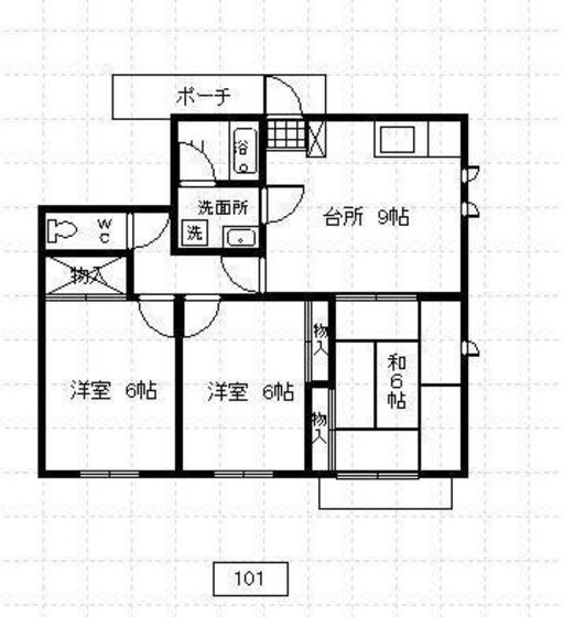 メゾンサンシャインBの物件間取画像