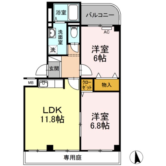 Ｐｌｅｉａｄｅｓ　Ｂ棟の物件間取画像
