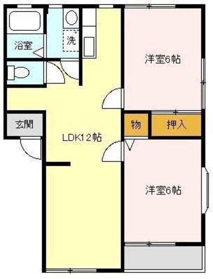 グレース松崎　Fの物件間取画像
