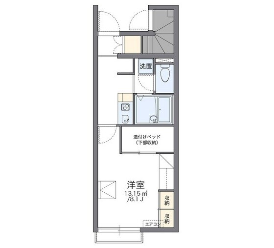 レオパレスエスケイティーの物件間取画像