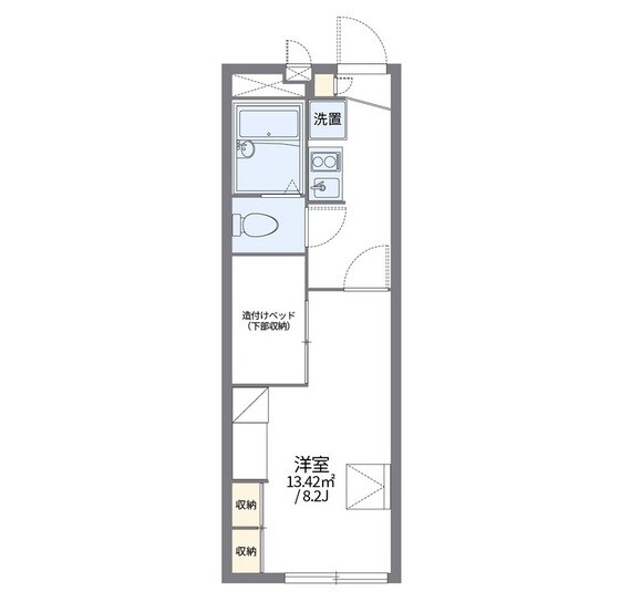 レオパレス金岡東町の物件間取画像