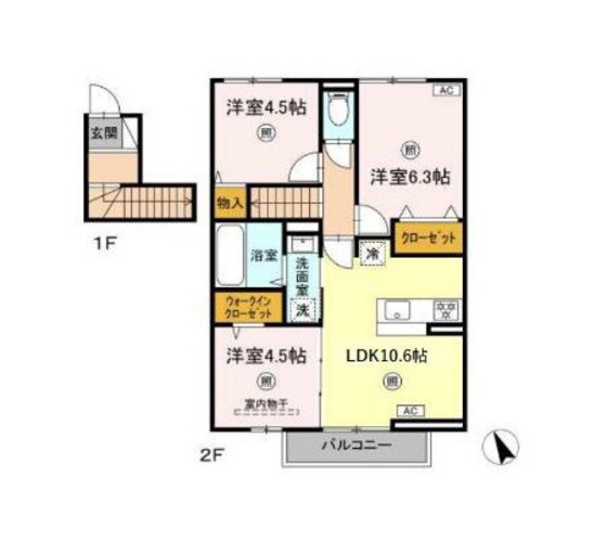 Ｌａ・Ｍｉｃｈｅｌｌｅの物件間取画像