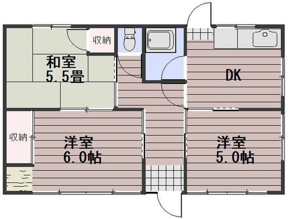 中村借家の物件間取画像