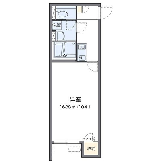 クレイノ悠々木屋の物件間取画像