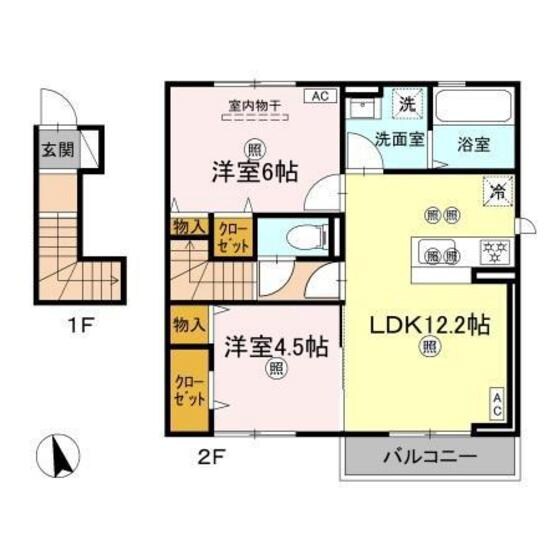 マーメゾン新福の物件間取画像