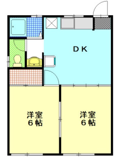 岸本コーポの物件間取画像