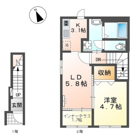 ジニアス瀬戸の物件間取画像
