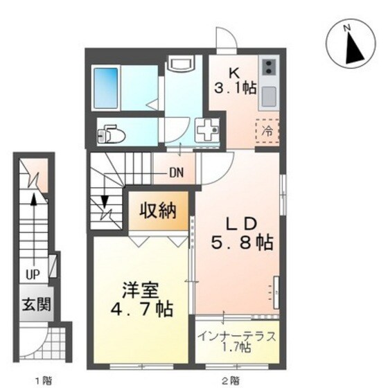 ジニアス瀬戸の物件間取画像