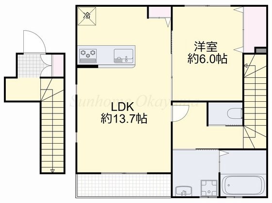 メゾンyasui　Bの物件間取画像