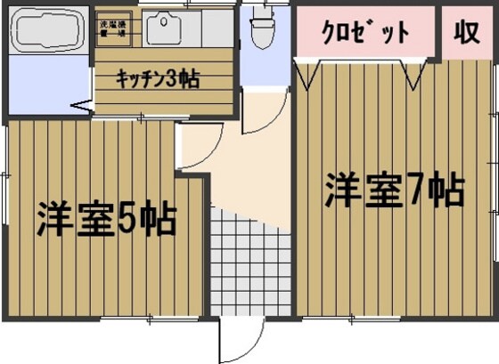 神田貸家の物件間取画像