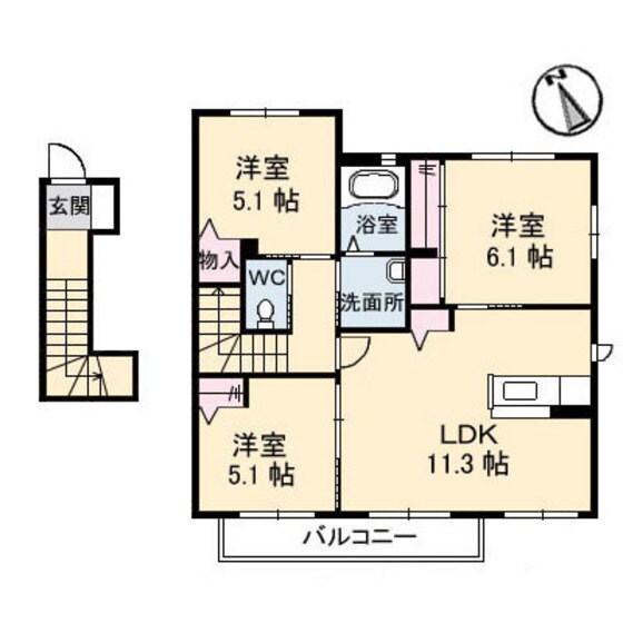 ブランドール金岡西町の物件間取画像