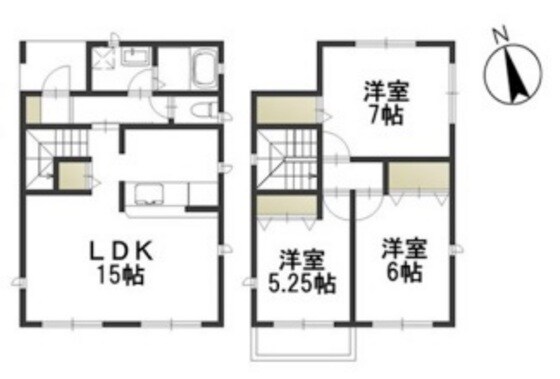 グリーンセトル万倍　Eの物件間取画像