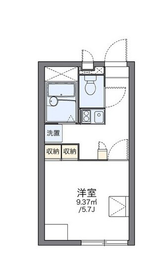 レオパレスドリーム瀬戸内の物件間取画像