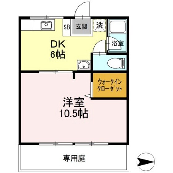 コーポ母恩の物件間取画像