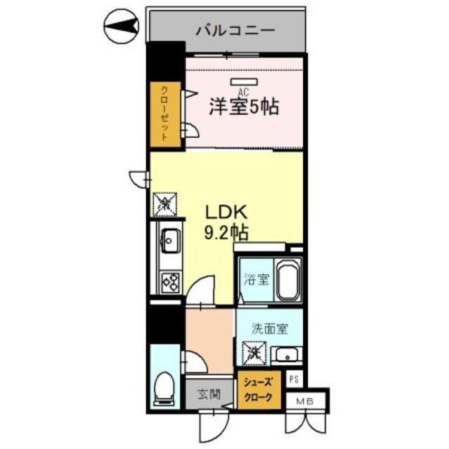 フレンシア西宮北口の物件間取画像