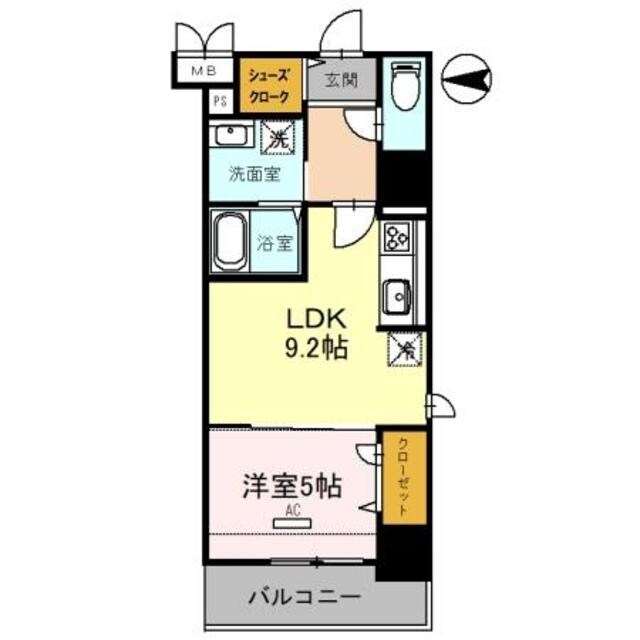 フレンシア西宮北口の物件間取画像