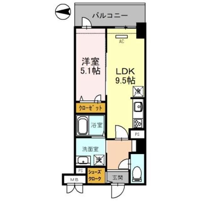 フレンシア西宮北口の物件間取画像