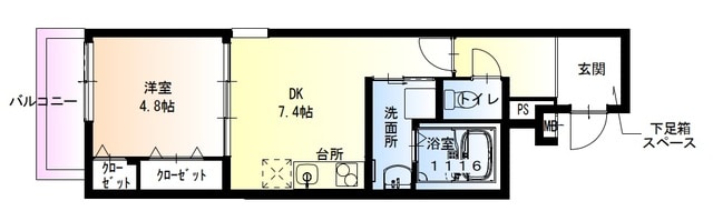 フジパレス阪急茨木北Ⅲ番館の物件間取画像