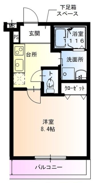 フジパレス緑Ⅰ番館の物件間取画像